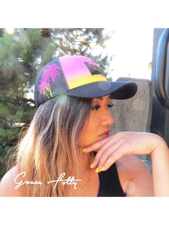 〽️Women Flamingo Snapback Baseball Cap Beach Trucker Accessories Hats main image 5